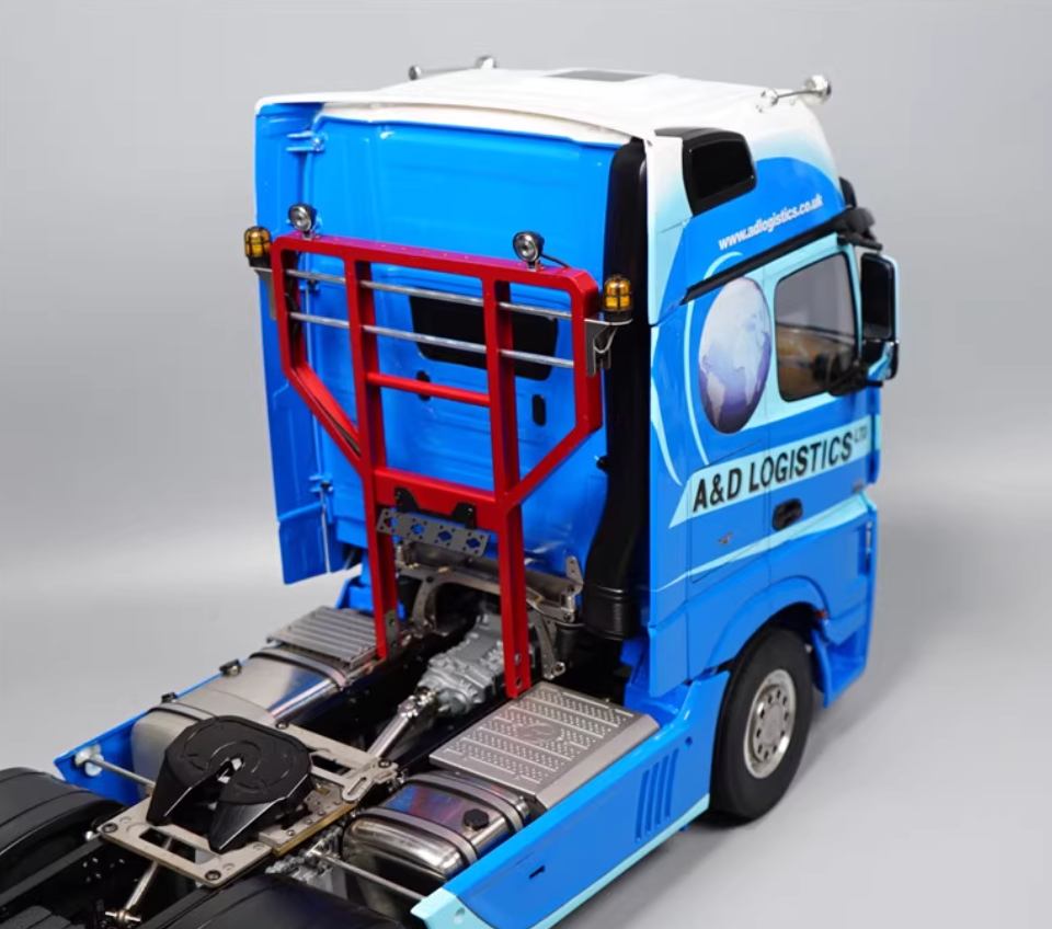 ROC model 1/14 トラック・トレーラー 金属製鳥居 ロードレスト作業灯