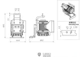 LESU 1/14 トラック・トレーラー 汎用エアフィルター サイドガード付き