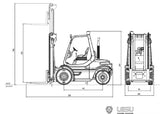 LESU 1/14 トラック・トレーラー 油圧フォークリフト KIT版