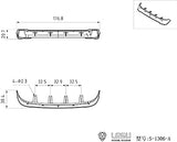 LESU 1/14 トラック・トレーラー 金属製VOLVOサンバイザー　